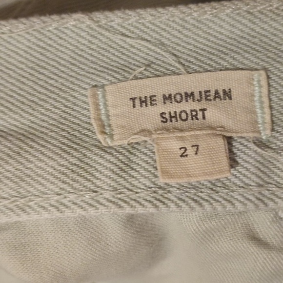 Madewell Distressed Light Blue The Mom Jean Shorts A36 - Picture 4 of 7